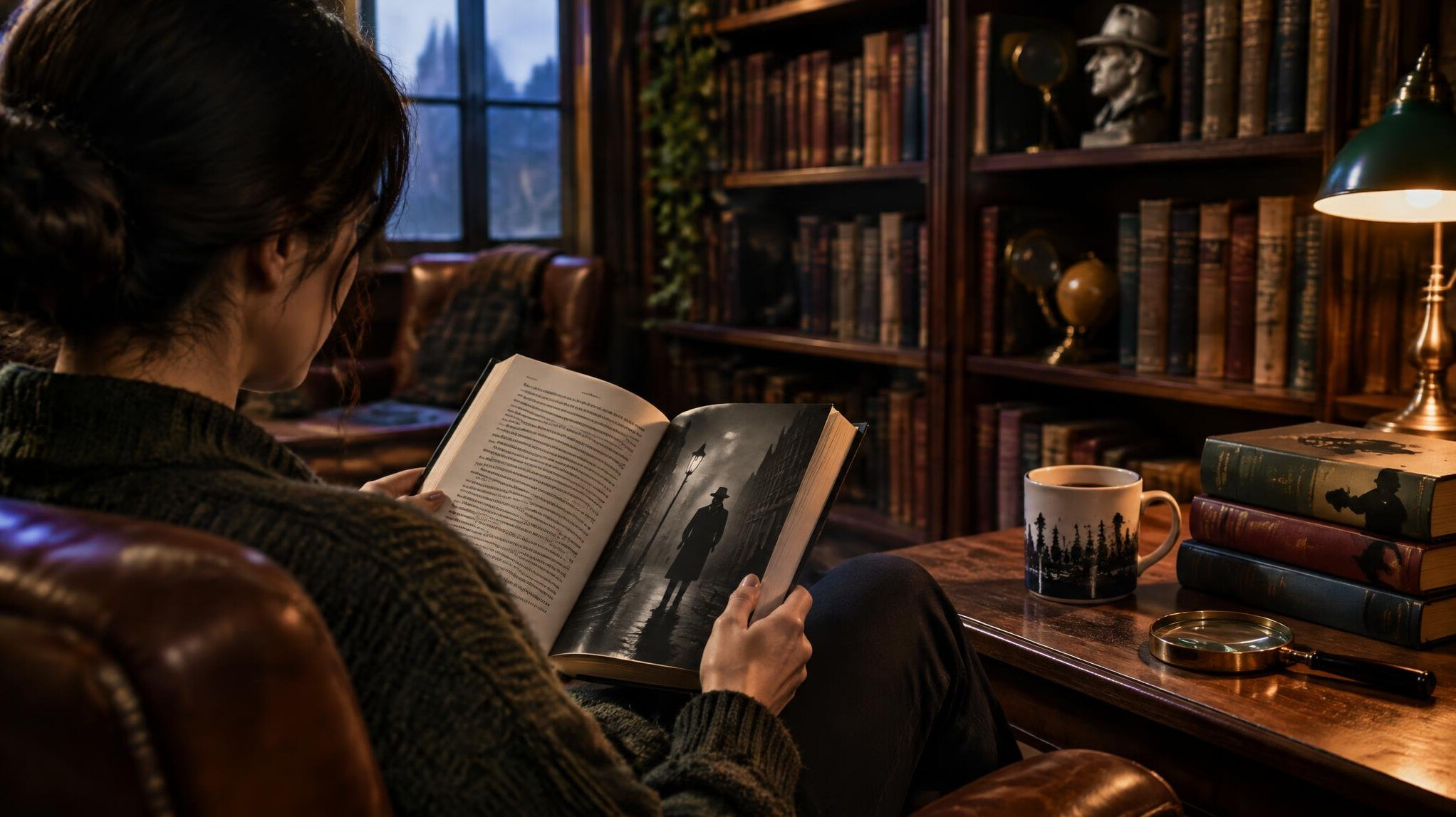 mystery book reading