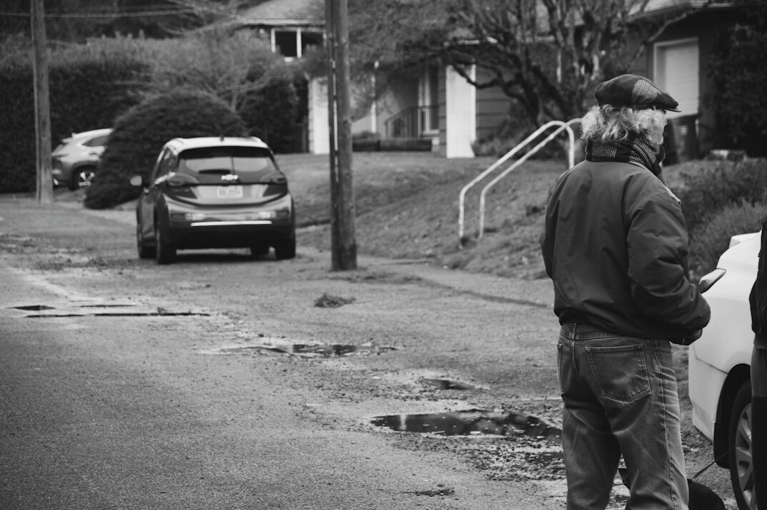 detective investigating scene