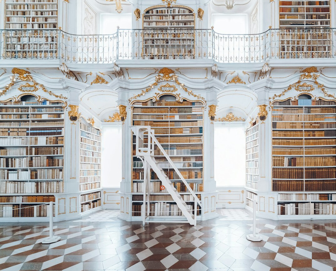 old library with books