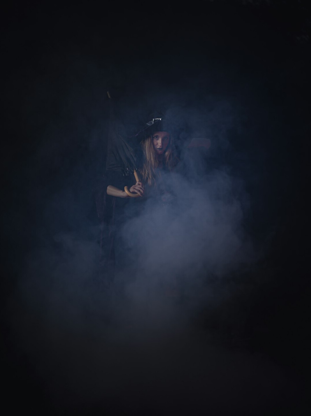 mysterious book cover with fog